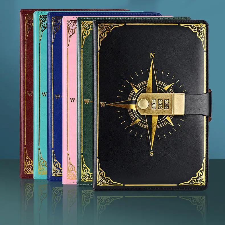 

JESJELIU Buku Jurnal Leather Notebook Diary 300 Halaman with Lock - JJ-03