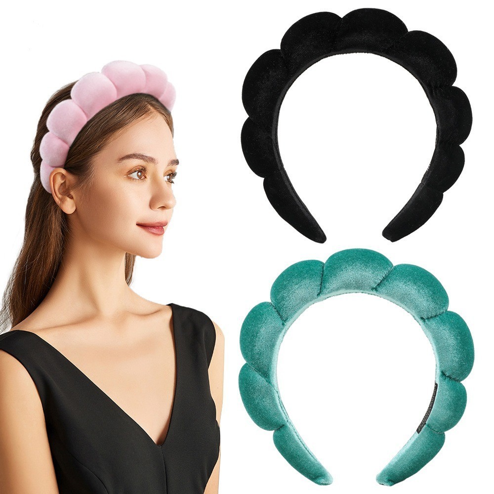 Bando Busa Tebal Jumbo Korea Fashion Head Band Aksesoris Rambut Wanita / Bando Nagita / Bando Busa M