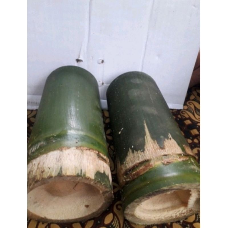 bahan kerajinan tangan potangan bambu