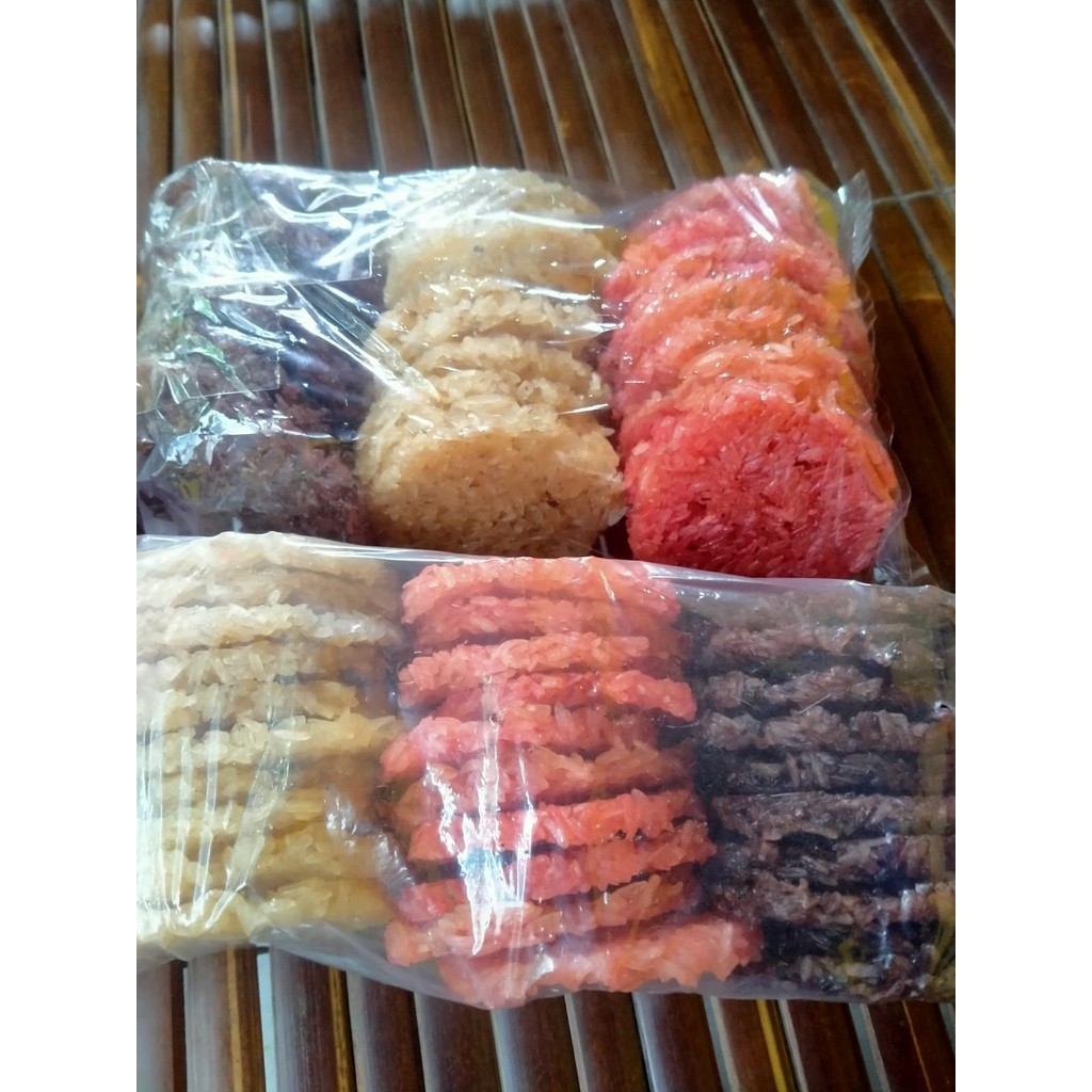 

Rengginang Mentah Terasi Kemasan 500 Gram isi 50 pcs ( Mix ) 3 Rasa