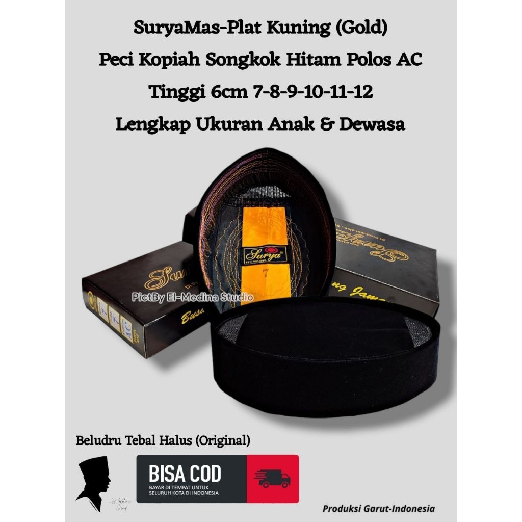 SUPER PREMIUM Peci Kupiah Songkok Nasional Exlusive Super Ori Merek SuryaMas