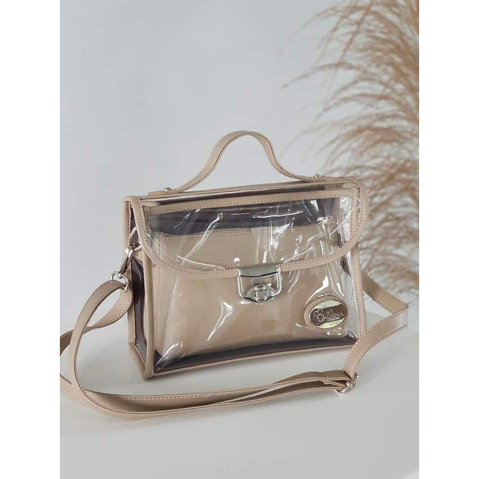 LILY TAS MY QEENA Tas Wanita Kombinasi Mika Tebal