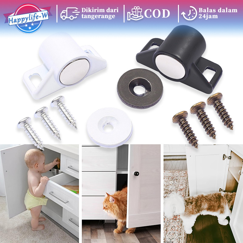 Magnet Pintu Lemari Magnet Pintu Kayu Penutup Pintu Magnet Bahan Paduan Seng