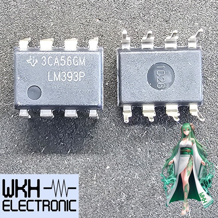 (BACA DESKRIPSI) ORIGINAL LM393 393 LM393N LM393P DUAL DIFFERENTIAL COMPARATORS DIP8 IC