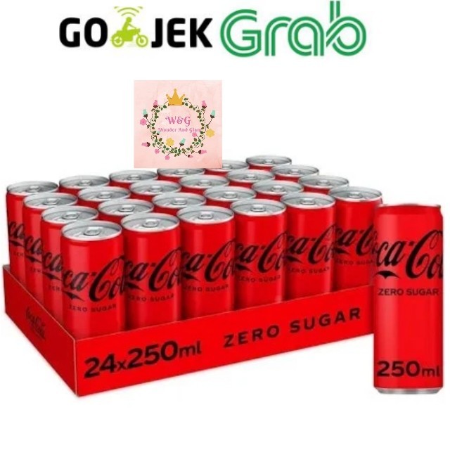 

Coca Cola Zero Can 330ml / Diet Coke / Coca Cola Zero Kaleng 1dus 24pc - Cola Zero 250ml