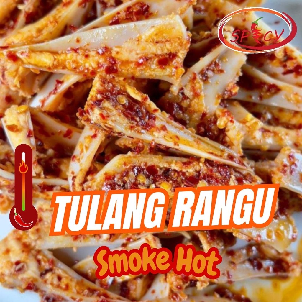 

Tulang Rangu Chilli Oil Level Pedas 1000 gr / 1KG TULANG RANGU CHILI OIL PEDAS GURIH