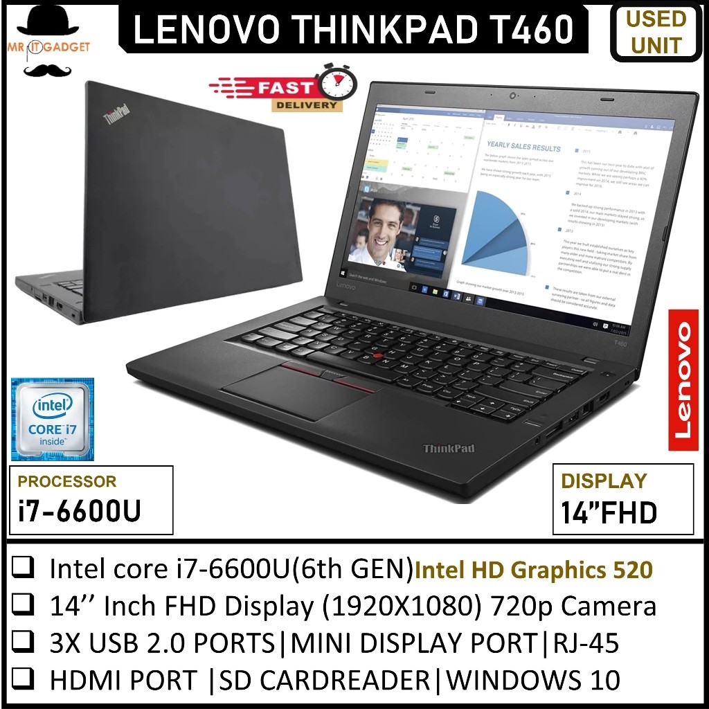 Lenovo Thinkpad T460/T460s/T560 Business Laptop Core i5/i7(6th)14"inch Upto 24GB Ram 1TB SSD Win10