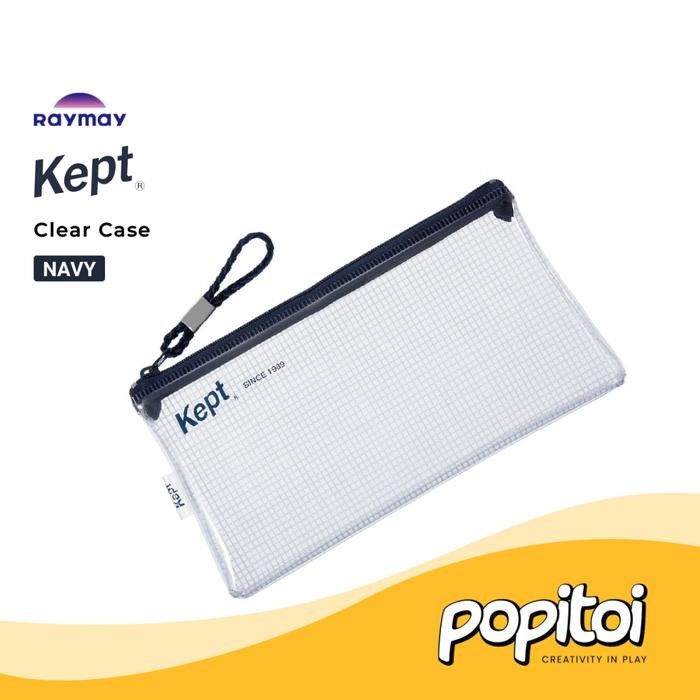 

Raymay Kept Clear Pen Case - NAVY, Standar