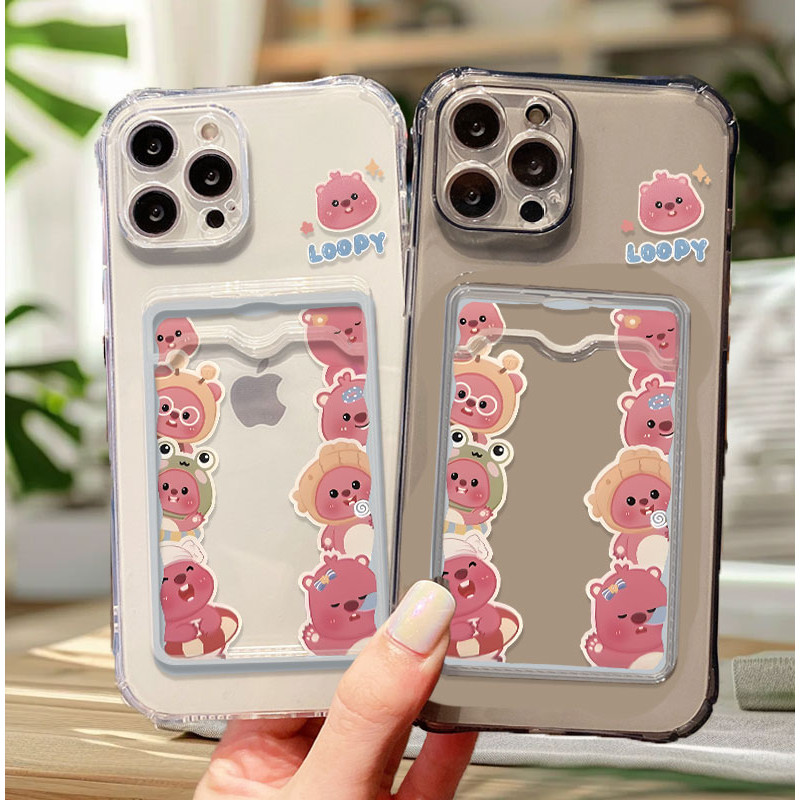 Super Cute Luppy and Its Friends Phone Case Anti-Dust Clear Shockproof Card Holder Cover for Realme 