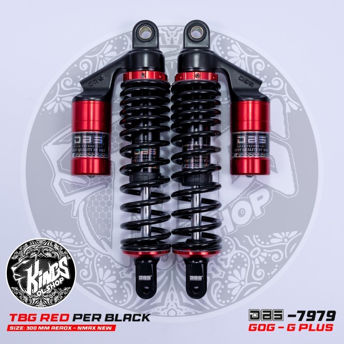 shock tabung aerox 155 DBS gogg plus 280 mm - red black