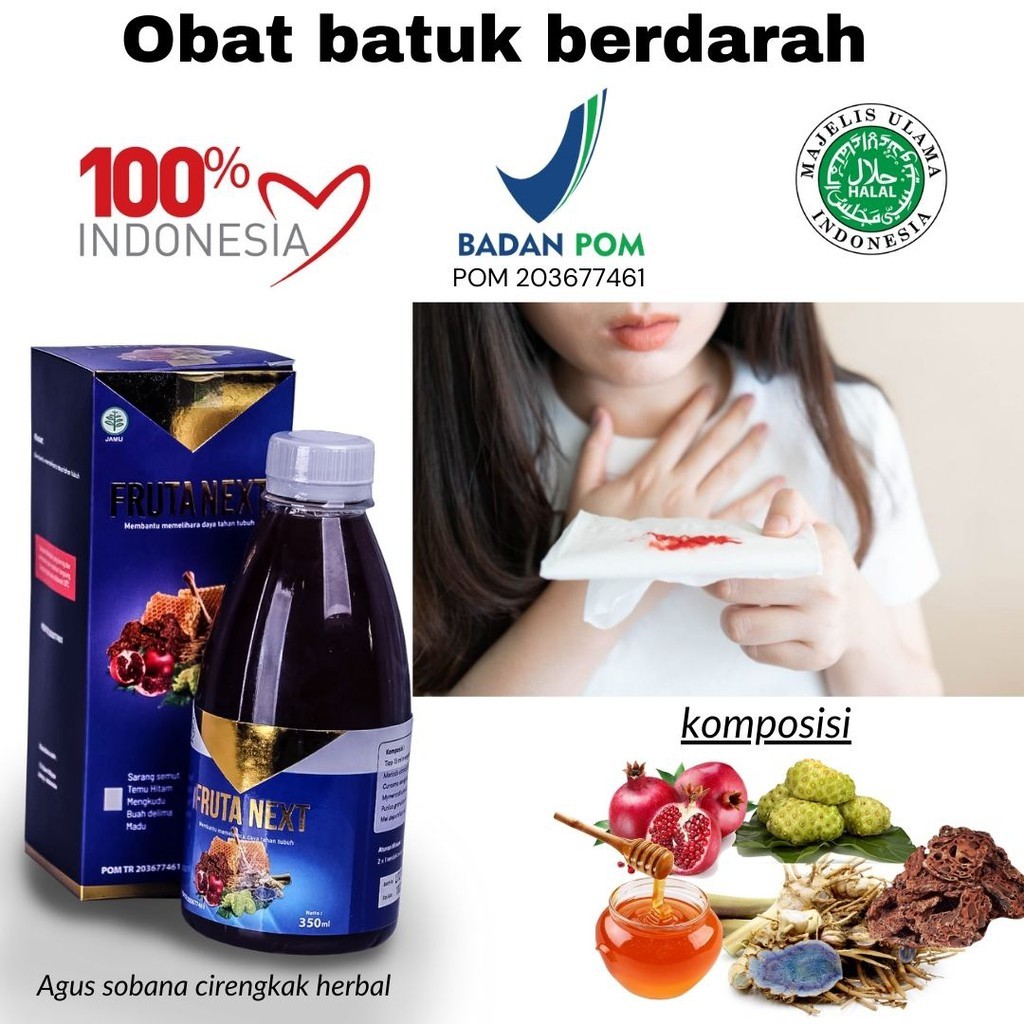 Obat batuk berdarah -FRUTANEXT | herbal Alternatif FrutaNext