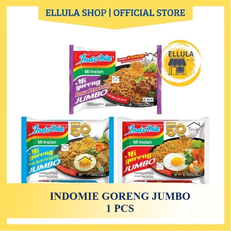 

ELLULA Shop - Indomie Goreng Jumbo 129g [SATUAN]