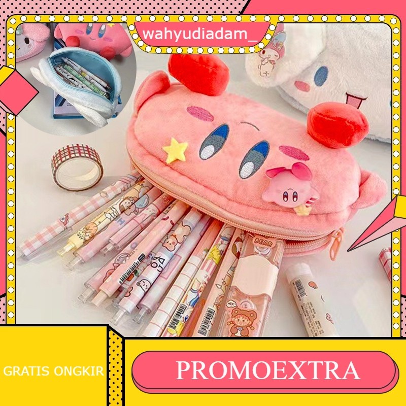 

Kantong Pena Mewah Large Capacity Cute Pen Bag Student School Pencil Bags for Girl Study Stationery School Supplies