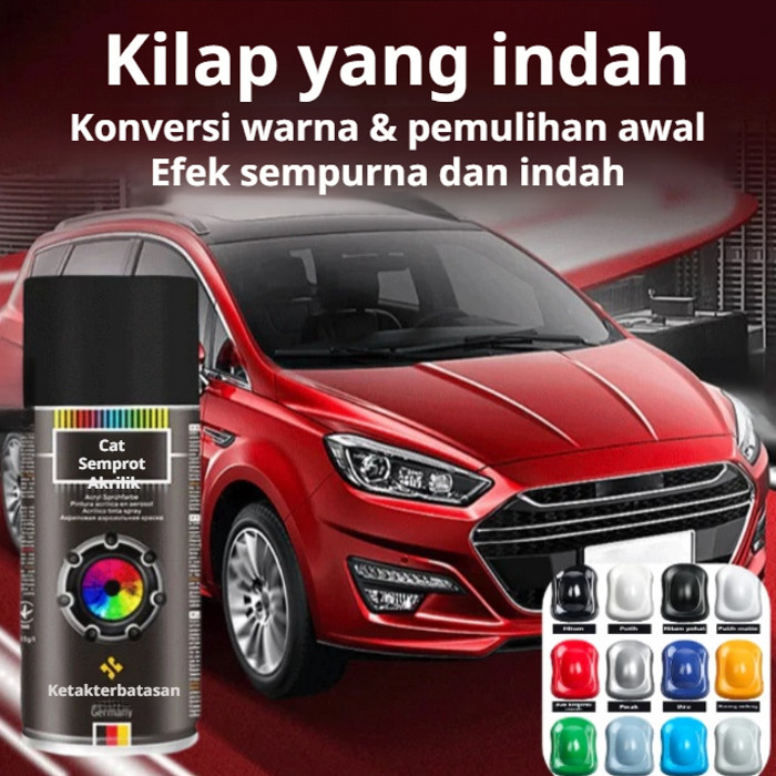 ⚡Germany Self-Spray Hand-Shake Acrylic Metallic Paint 450ML/Lukisan Mandiri Jerman Cat Logam Putar T
