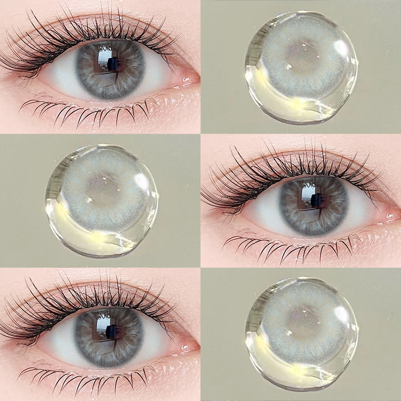 【✅COD*NEW】Softlens Lensa Kontak Berwarna soflen normal 1 pair 14.2mm ALASKA seri softlen gray Kontak
