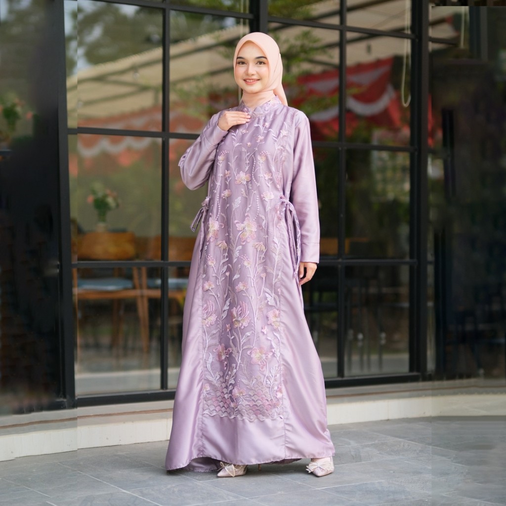 USYSHOP (Lebaran Series) Batik Couple Termurah - Gamis Lebaran Afsheen Humaira Baju Pesta Kondangan 