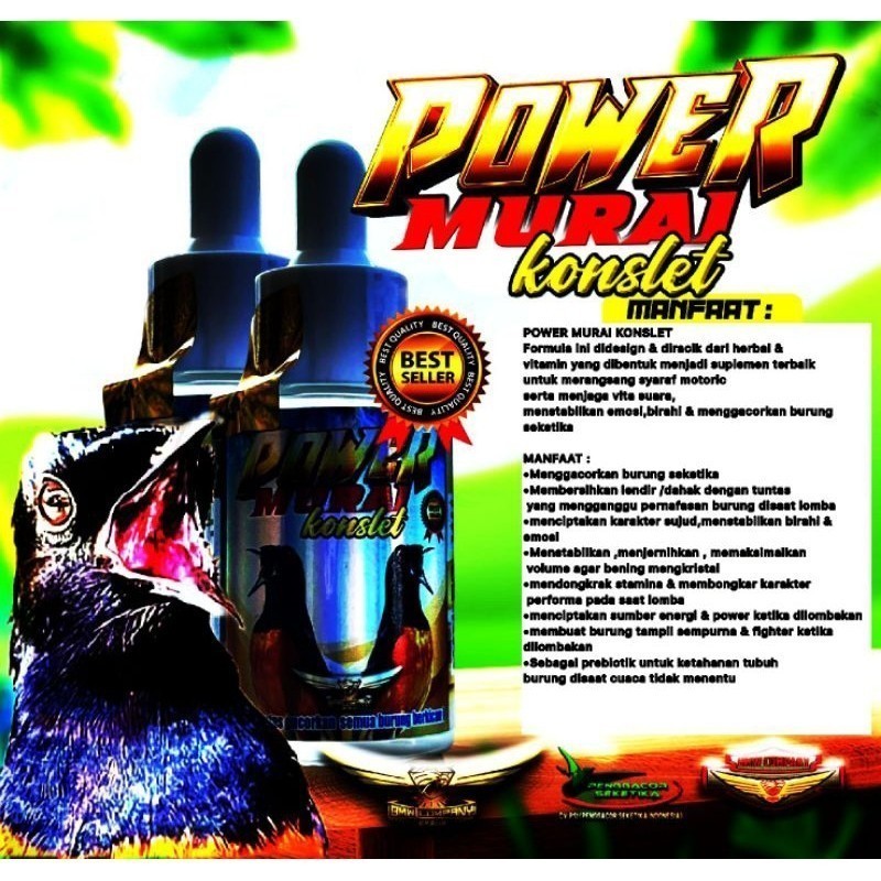 Power Murai Konslet Vitamin Suplemen Penggacor Burung Murai