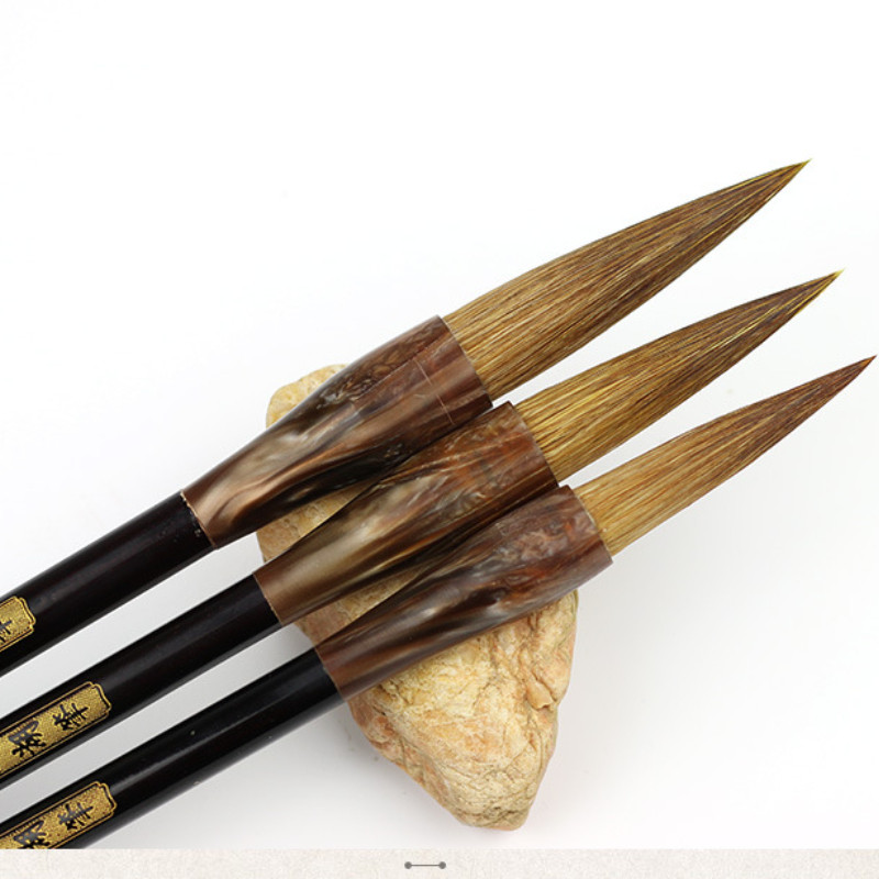 

Weasel Hair Brushes Set Wolf Hair Chinese Calligraphy Brush Pen Regular Script Writing Brush Chinese Painting Brush Tinta China