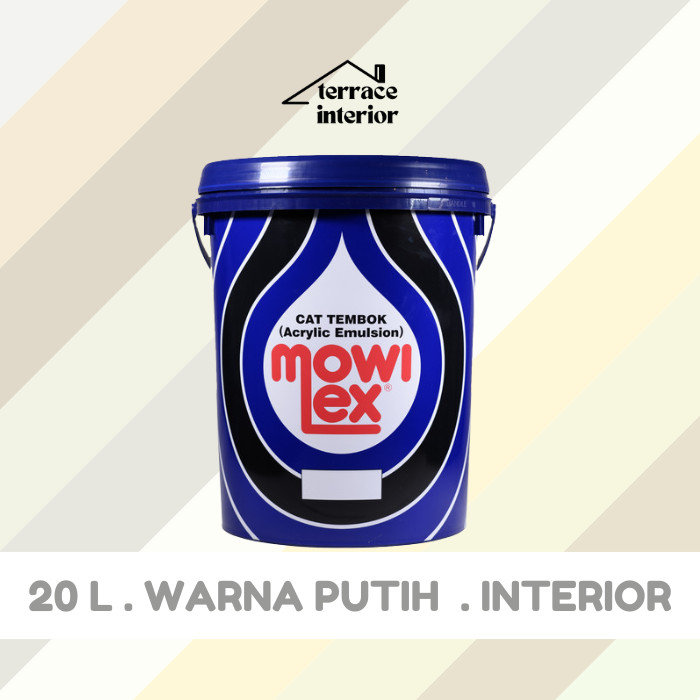 Cat Tembok Mowilex Emulsion warna Putih 20 L