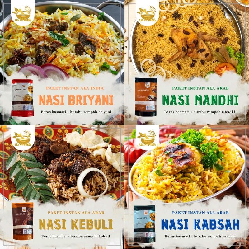 

paket instan nasi arab india kebuli kabsah briyani mandhi biryani kabuli