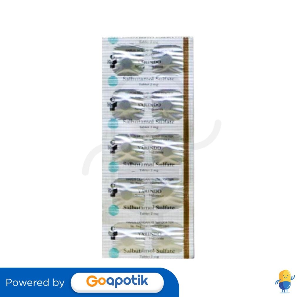 Salbutamol Yarindo 2 Mg Strip 10 Tablet