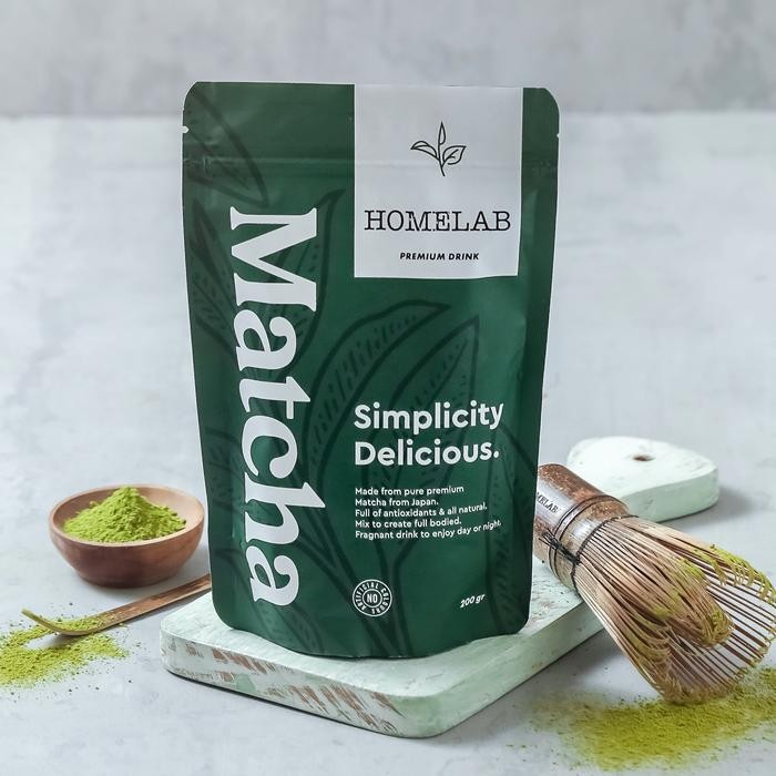 

aloeverra Homelab Bubuk Minuman Matcha Premium / Greentea Matcha Powder - 200 Gr - 200g