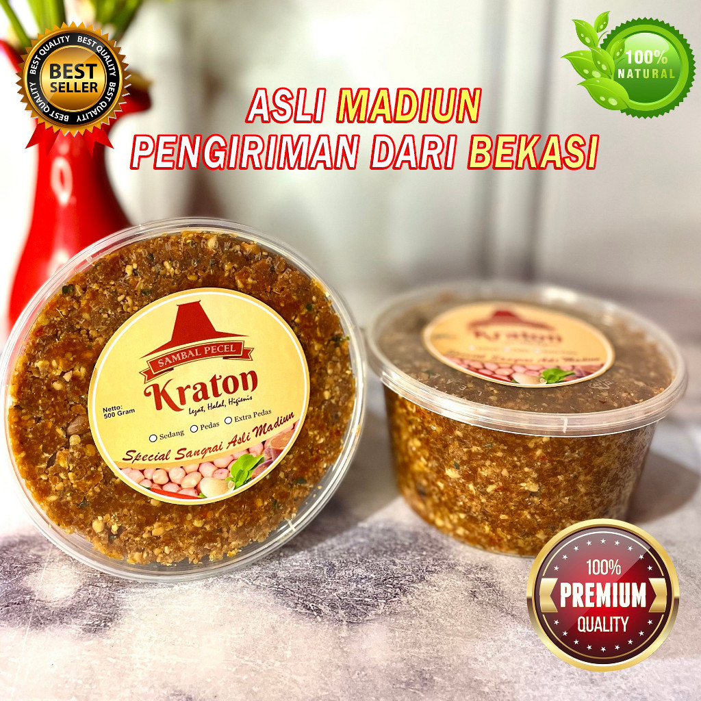 

PROMO Bumbu Pecel Asli Madiun 500gr 1kg di Bekasi - Sambal Kacang Cap Kraton