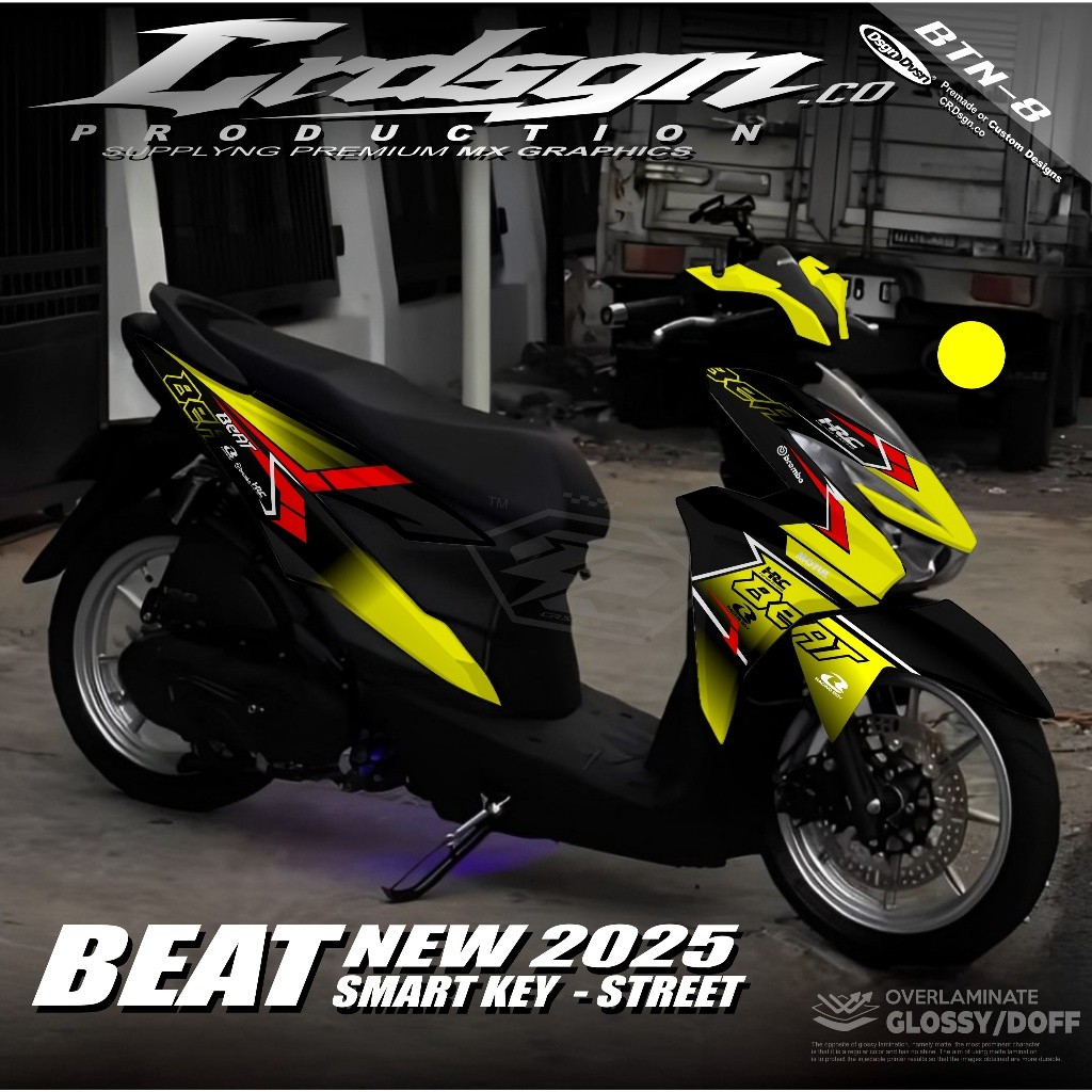 Stiker Full Body Beat 2024 2025 New - Decal Full Body Variasi Skotlet Beat Deluxe NEW 2024 Grafis Te