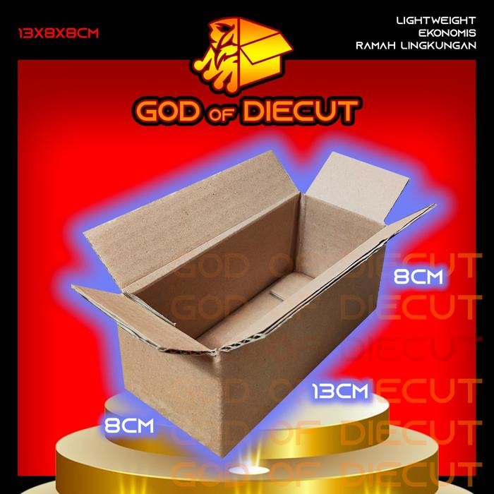 

13x8x8 cm kardus box kotak karton packing barang polos baru