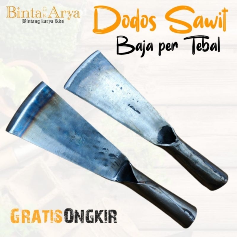 [TERLARIS] LINGGIS TANAH - MATA LINGGIS DODOS BAHAN PER BAJA ASLI - DODOS TANPA SAMBUNGAN - DODOS