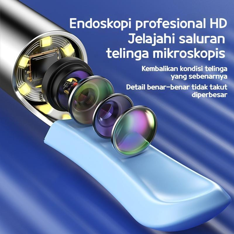 CodLed Smart Pembersih Telinga Kamera Korek Kuping Led Pembersih Telinga Bayi Alat Pembersih Telinga