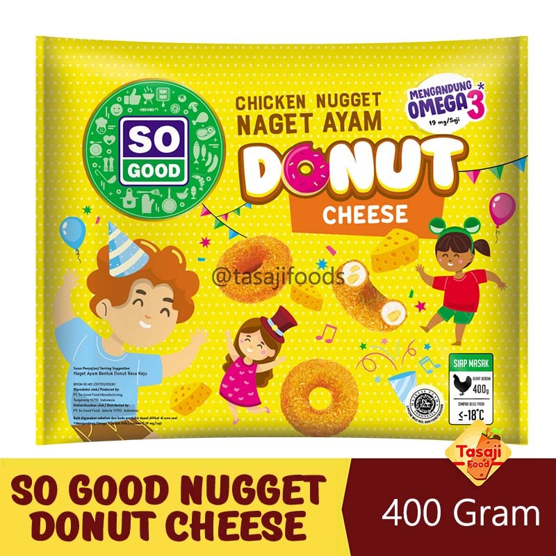 

So Good Chicken Nugget Donut Cheese 400gr Naget Ayam