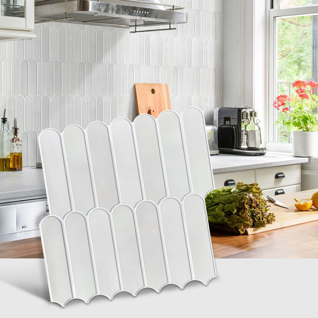 

1/10pcs Decorative 3D Peel and Stick Wall Panel 3D Tile Sticker Self-Adhesive Kitchen Tile Backsplash Bathroom Wall Sticker