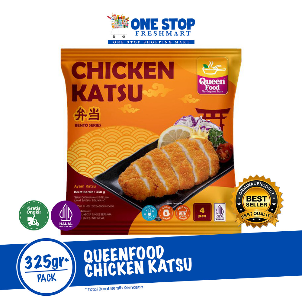 

QUEEN FOOD CHICKEN KATSU 325GR / QUEENFOOD CHICKEN KATSU 325GR