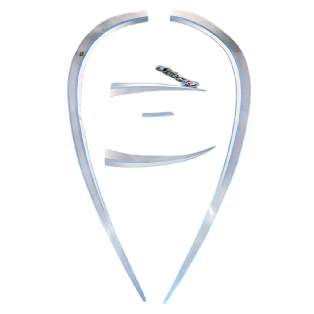 Stiker Striping Motor Honda Scoopy Karbu 2012 Biru Full Body - Motorcycle