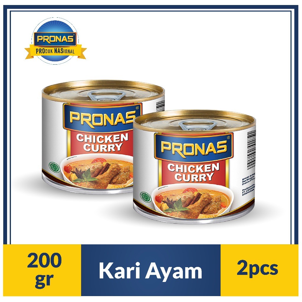 

Pronas Kari Ayam 200 g Dengan Kemasan EOE Bundling 2 Pcs