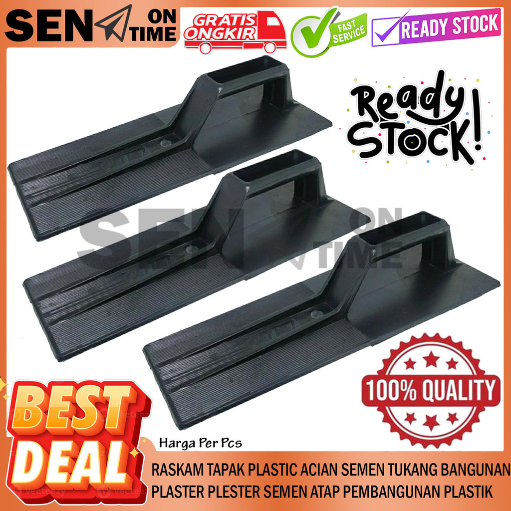 Raskam Tapak Plastic Acian Semen Tukang Bangunan Plaster Plester Semen Roskam Plastik Pelastik Merat