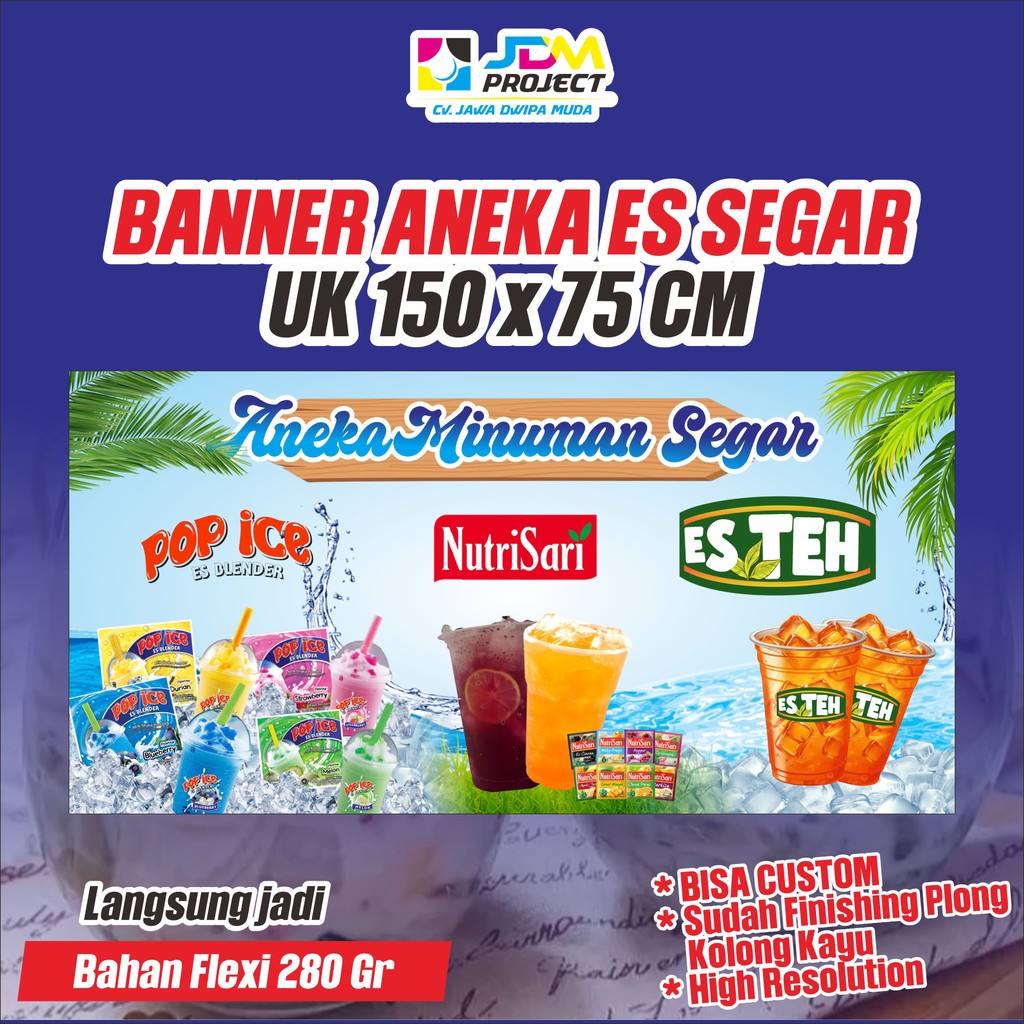 JDM Project - SPANDUK BANNER ANEKA MINUMAN SEGAR ES