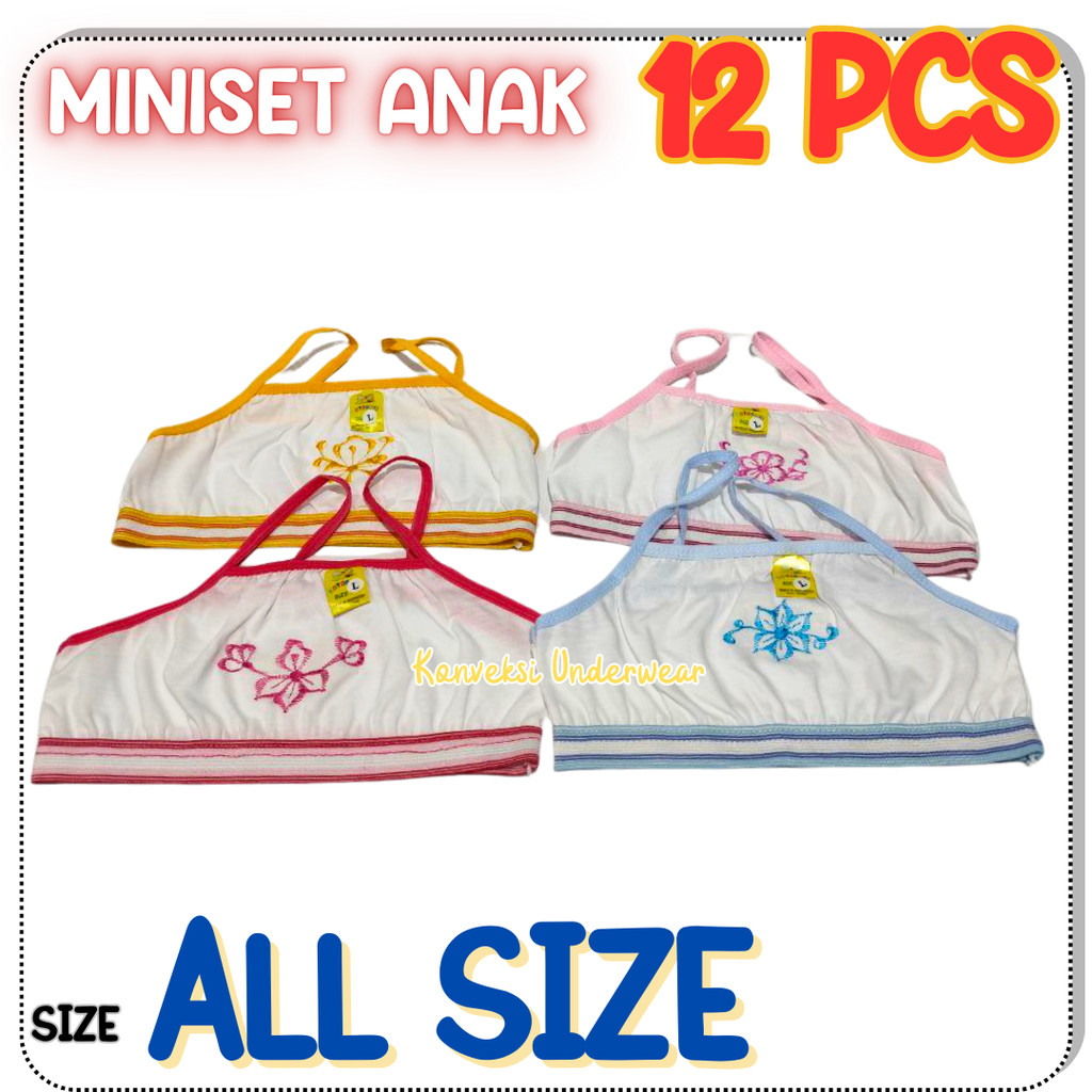 GROSIR 12PCS MINISET SD SMP SMA REMAJA katun