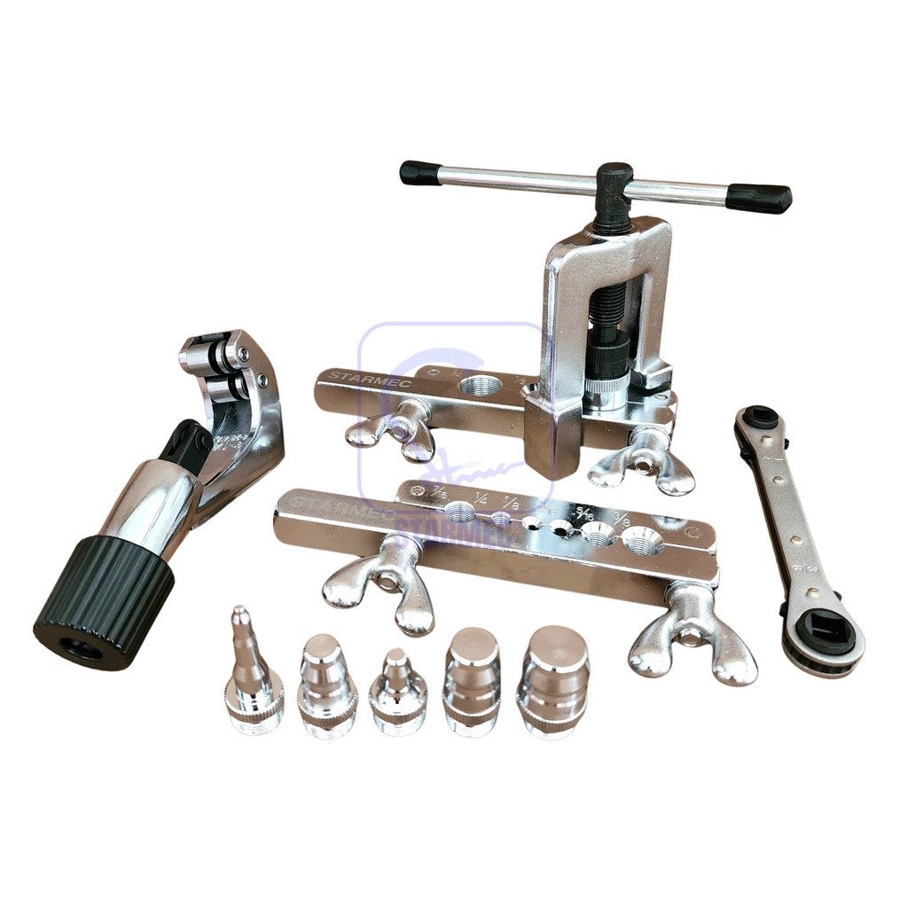 

RB Flaring Tool Pipa AC Swaging SET 278 + Rachet & Cutter STARMEC