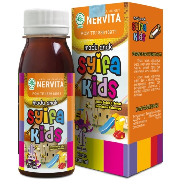 

Madu Nervita Syifa Kids Herbal Indo Utama Cerdas Cendekia Termurah