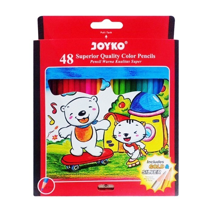 

Joyko CP-48PB Pensil 48 Warna Pensil Pinsil Pencil Warna