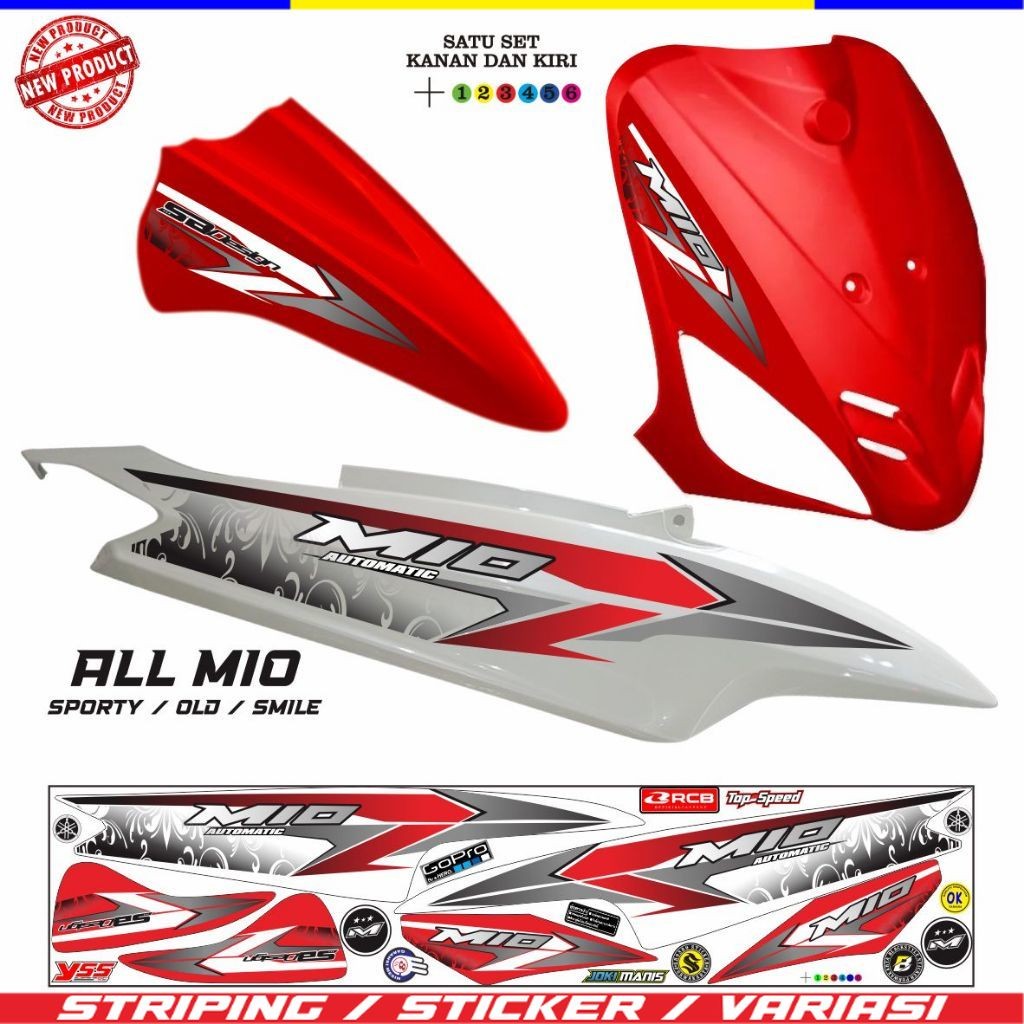 VARIASI SIMPLE STRIPING STIKER LIST MIO OLD SMILE / STIKER MOTOR MIO OLD MIO SMILE SPORTY