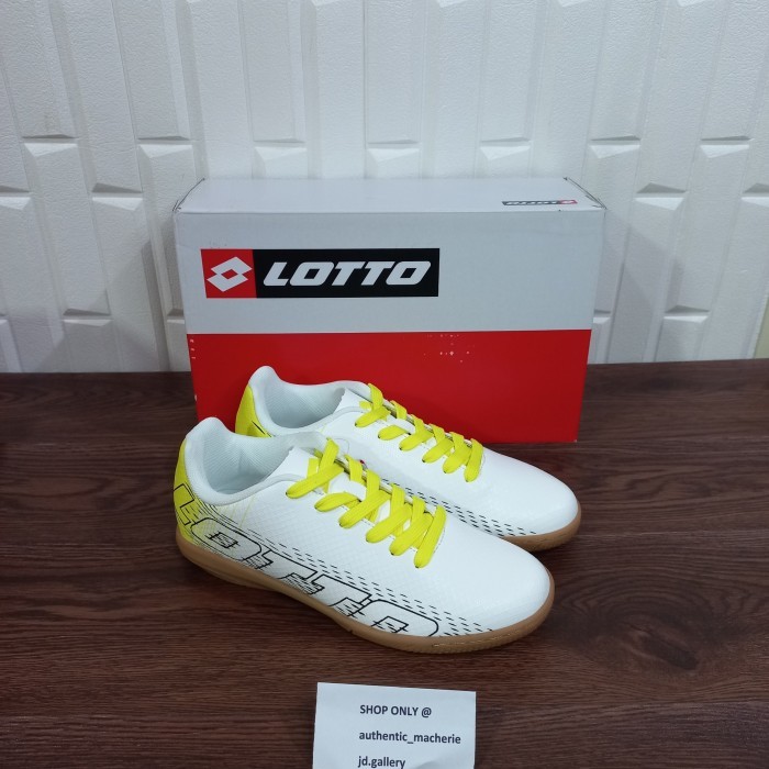 ORIGINAL SALE 70% SEPATU LOTTO FUTSAL BARCO FG WHITE MEN