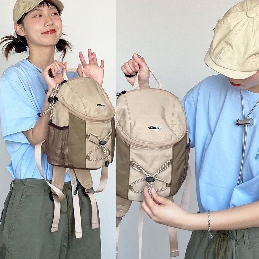 SUMAYZOY Mini Backpack Mini Ransel Mahasiswa Pria dan Wanita Tas Sekolah Kecil Tas Travel Pendakian 