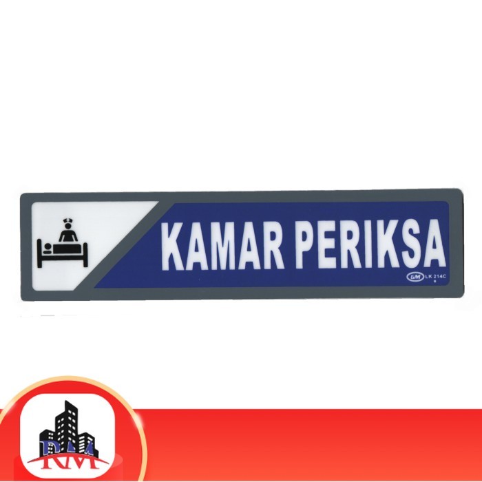 

Papan Tanda / Sign Board / Label Acrylic KAMAR PERIKSA LK 214 C