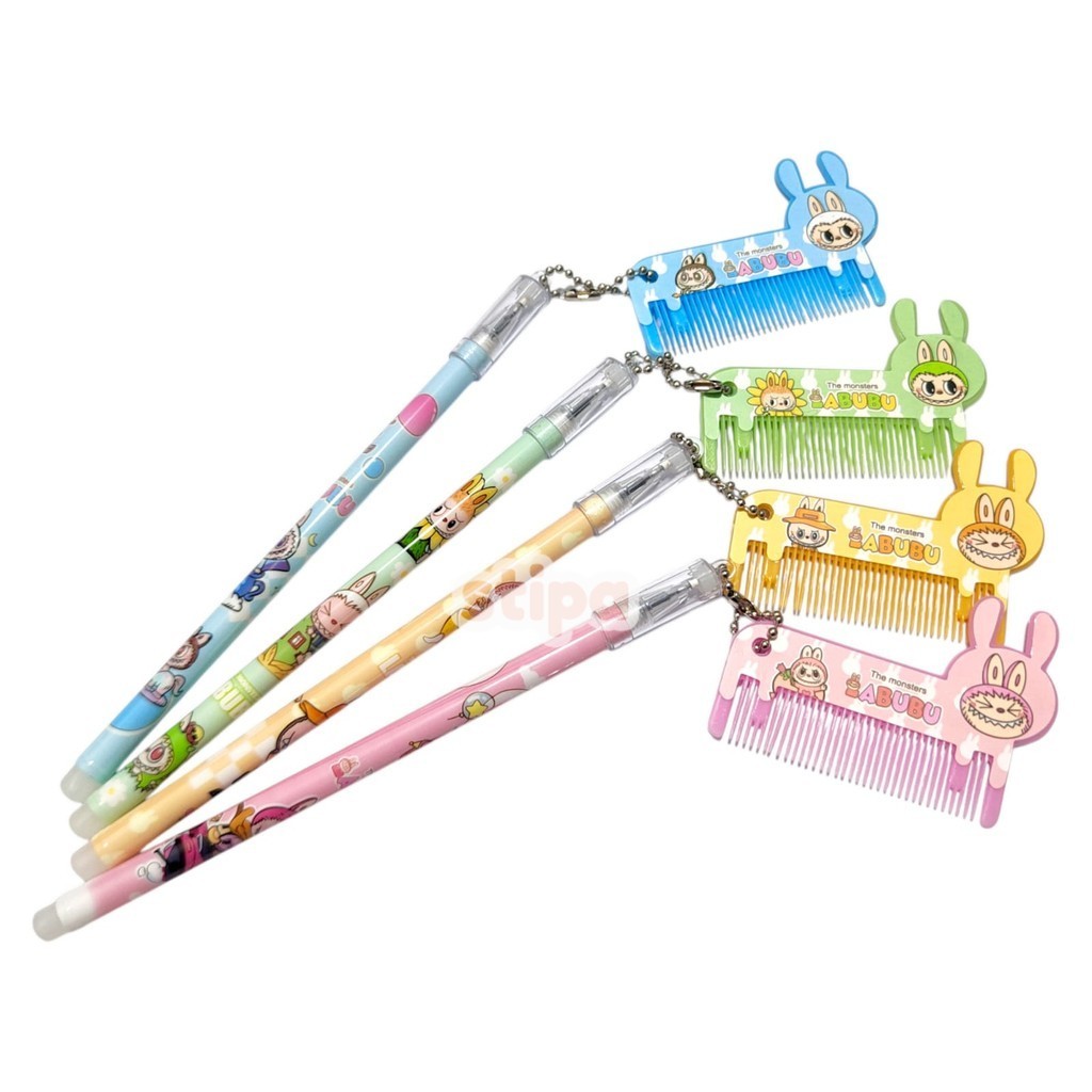 

STIPA Pena Gantung Sisir Karakter Labubu Pulpen ATK Alat Tulis Sekolah Kantor Cute Fancy Pen