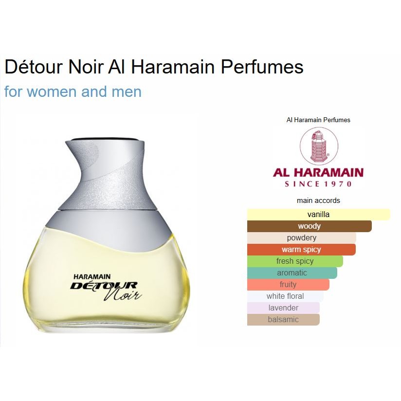 Decant Parfum Al haramain Detour Noir AlHaramain