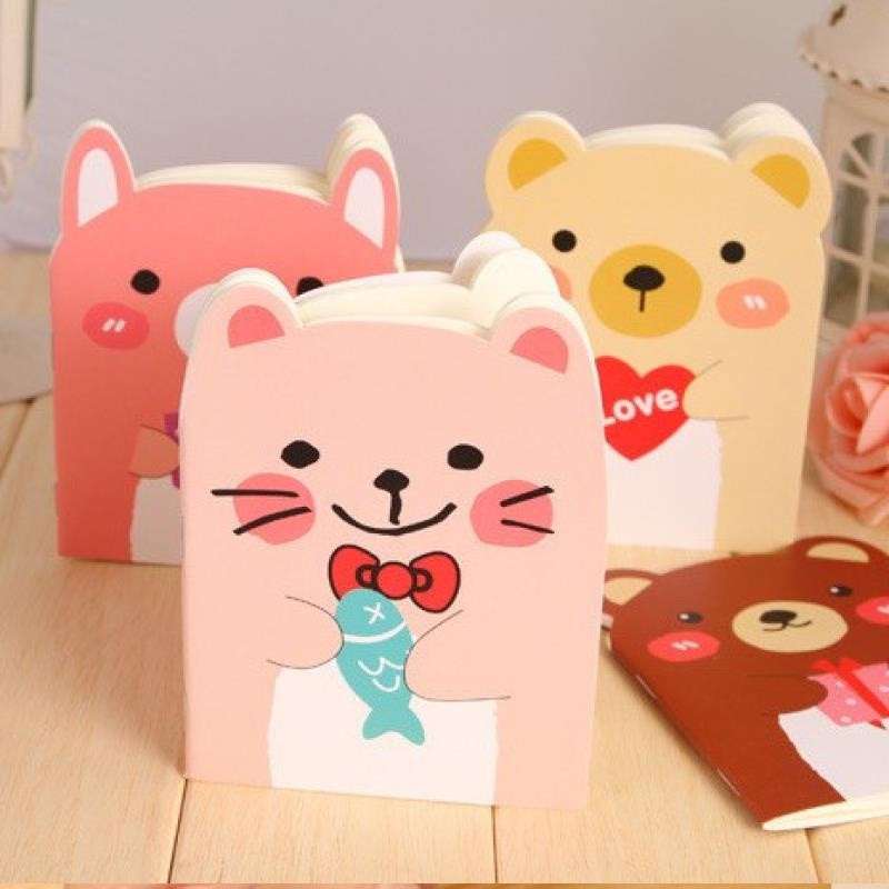 

Buku catatan kartun lucu portabel/buku catatan mini lucu/buku catatan mini kartun/ Note Book Mini / Buku Tulis Kecil Cute Animal Berkuping