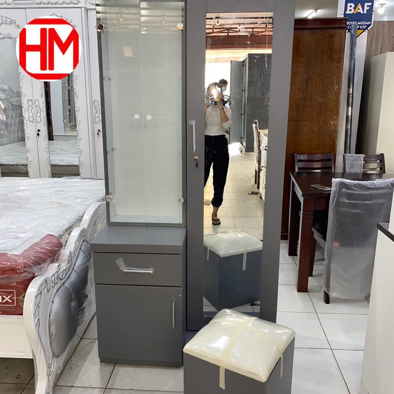 PROMO TERMURAH MEJA RIAS HPL STANDING MIRROR